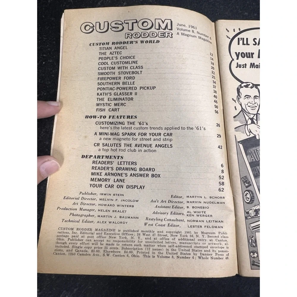 Vtg Hot Rod & Custom Car Magazine Lot 1957–1961‎ Custom Rodder, Rod & Custom